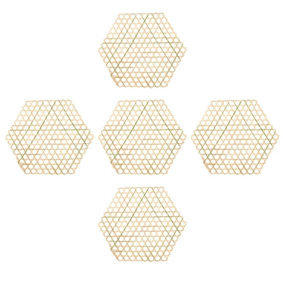 5 Pcs Bamboo Mesh Mats Kitchen Gadget Rice Woven Steaming
