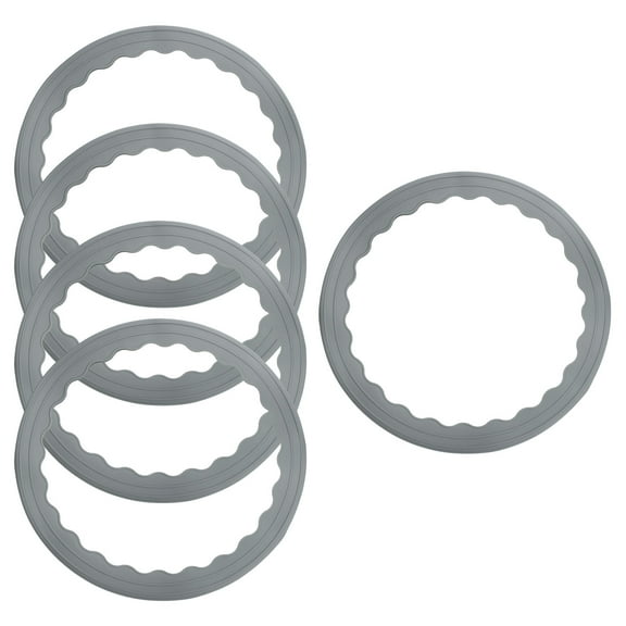 5 Pcs Bar Stool Leg Protectors Ring for 14.5" to 16.5" Round Base, Grey