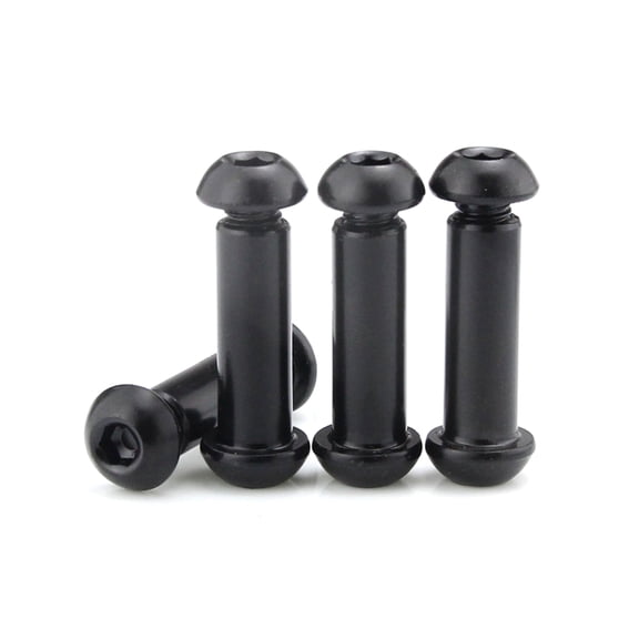 5 Pcs Black Carbon Steel Round Head Hexagonal Fastening Rivets 10X40mm.