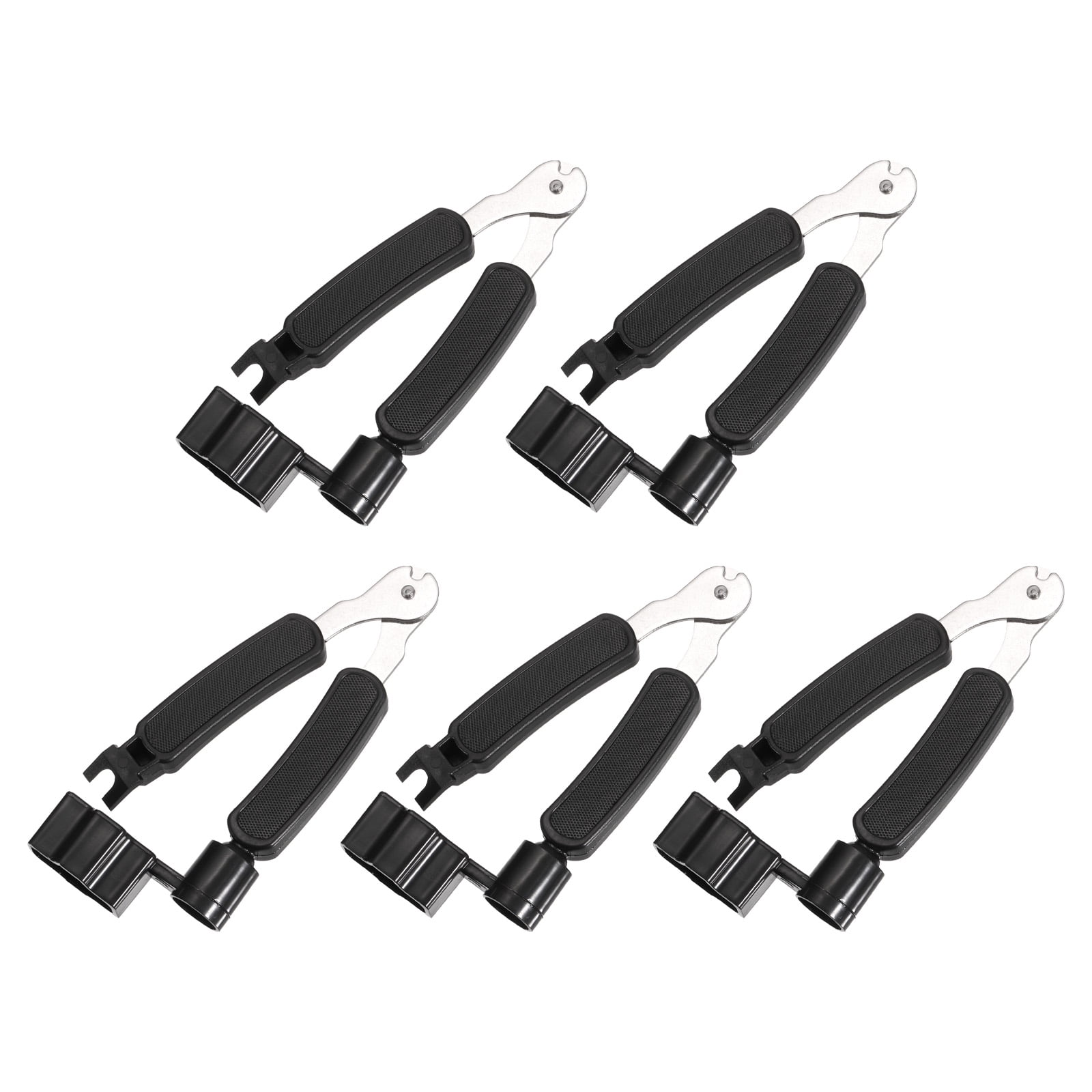 String Pin Puller 5 Pcs Black Guitar String Winder Cutter Pin Puller 3 in 1 ...