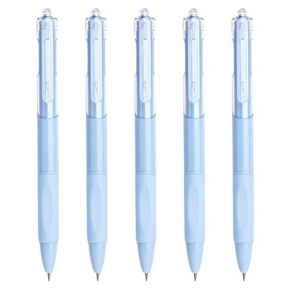 5 Pcs Black Ink Pen Neutral Pen 0.5mm Gel Ink Pen Pressing Pen Stationery Pen