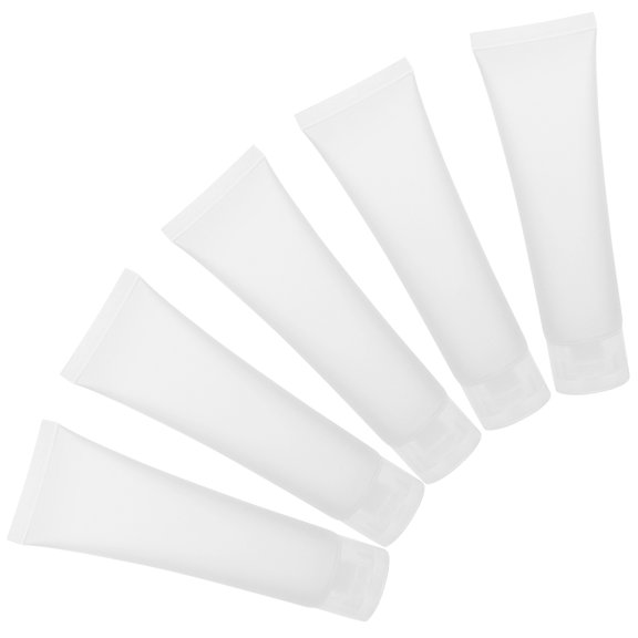 5-Piece Refillable Travel Bottle Set with Leak-Proof Pump for Shampoo, Conditioner, and Hair Care, Portable and Easy to Use