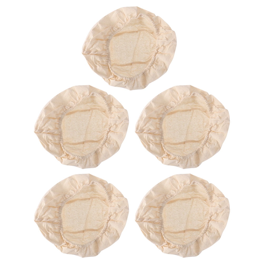 5 Pcs Bread Proofing Basket Set Baking Liners Dough Fermentation Cloth