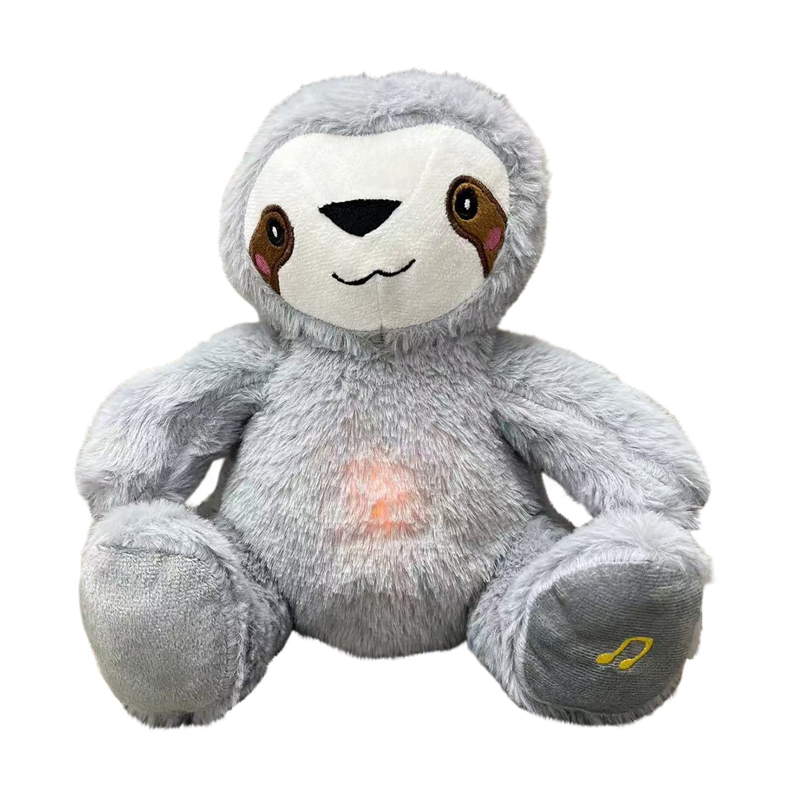 5 Pcs Breathing Stuffed Raccoon Plush with Soothing Music, Lights ...