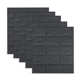 thumbnail image 1 of 5 Pcs Brick 3D Wall Panels Peel and Stick Wallpaper,Self Adhesive Waterproof Foam Faux Brick for Living Room,Bedroom,Laundry,Kitchen,Fireplace,TV Wall Decoration, 13.8*15.2in, 1 of 4