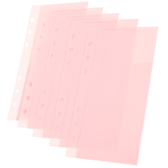 CHICHUMID Portable Binder Inserts for Documents 5Pcs 6.7X3.7X0.04In