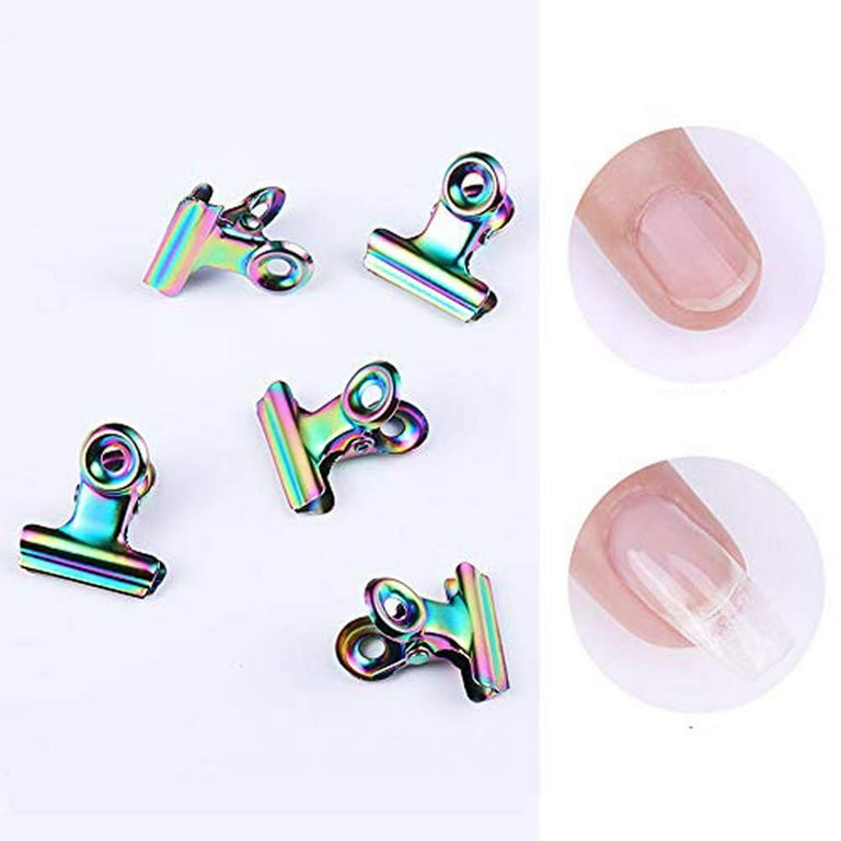 5 Pcs C Curve Nail Pinching For Nails Tips Extend Holographic