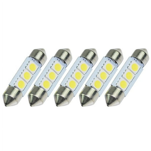 NIAIZEK 5-Pack White LED Car Map Lights 12V Interior Dome Light Easy Install Low Power Consumption