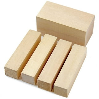 Basswood Carving Wood Natural Blanks Balsa Wood for Carving Wood Blocks  Untreated Carving Block Carving Blanks for Craft