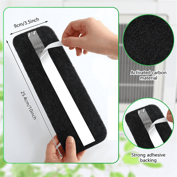 5 Pcs Ceiling Fan Blade Filters Pads Coconut Carbon Filte