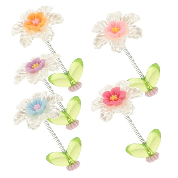 5 Pcs Center Console Decoration Small Flowers Dashboard Car Accessories for Interior Ornament