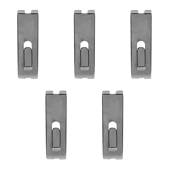 5 Pcs Chrome Gridwall Utility Hook Picture Hanger Grid Panel Notch Display