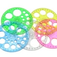 thumbnail image 1 of 5 Pcs Circle Template Ruler 360 Degree Protractor Math Protractor Circle Protractor Circle Stencil for Student, 1 of 8