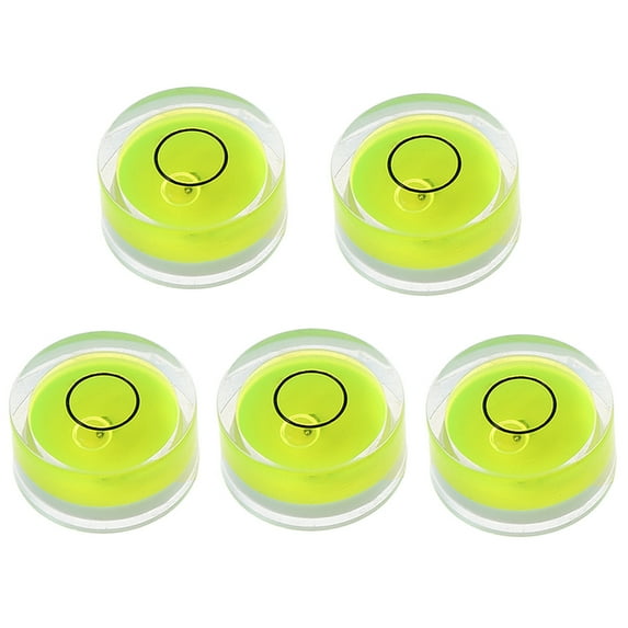5 Pcs Circular Mini Bullseye Bubble Levels for Pictures Furniture Placement Photographic Equipment Easy to Use Portable