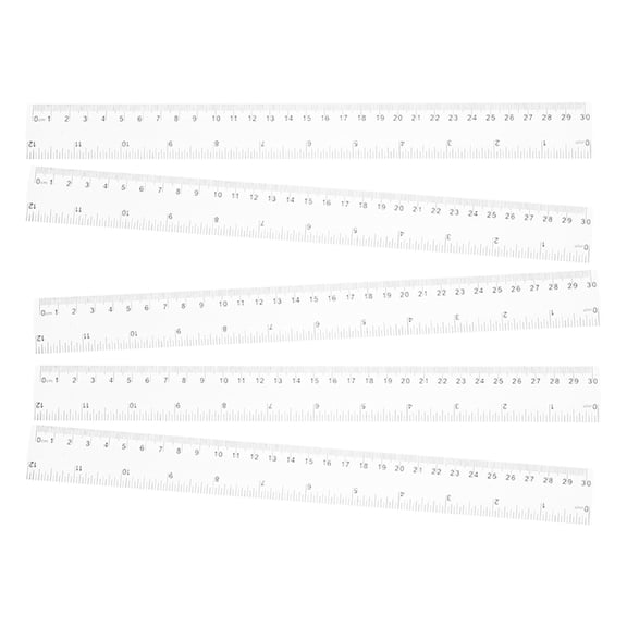 5 Pcs Classroom Supplies Measure Measuring Tape Student Transparent