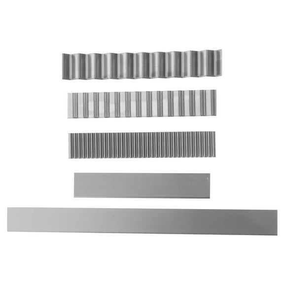 Polymer Clay Cutters Set of 5 Slicer Tools for Shaping Modelling Sculpting in Silver Color