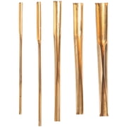 5 Pcs Clay Hole Cutters for Pottery, Copper Clay Punch Tool Set, Fine Detail Carving Tools, for Clay Crafting