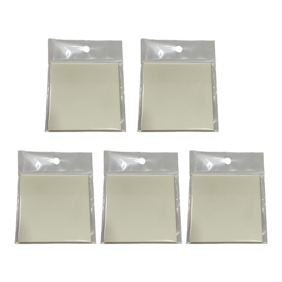 5 Pcs Clear Memos Pad Adhesive Sticking Note Macaroon Color Notepads for Student