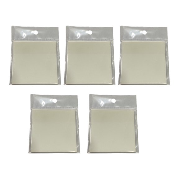 5 Pcs Clear Sticking Note Waterproof Memos Pad Macaroon Color Notepads Adhesive Sticking Pad for Workers