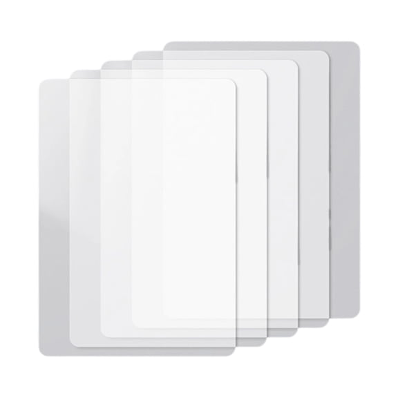 5 Pcs Clear Writing Pad Reusable Plastic Writing Mats For Students Exams Homework Practice