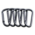 thumbnail image 1 of 5 Pcs Carabiner Clips Key Fob Mountain Heavy Duty Small Climbing Buckle Metal Bottle Hanging, 1 of 6