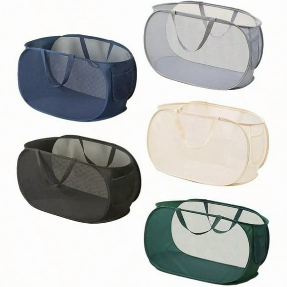 MX-5 Pcs Collapsible Laundry Baskets, Opening Laundry Hamper, Foldable Laundry Basket, Dirty Clothes Basket for Clothes & Laundry-Home Organization