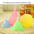 thumbnail image 1 of 5 Pcs Colorful Plastic Funnel Small Medium Large Variety Liquid Oil Kitchen Set Funnel Small Medium Liquid Oil Large Variety Kit, 1 of 6