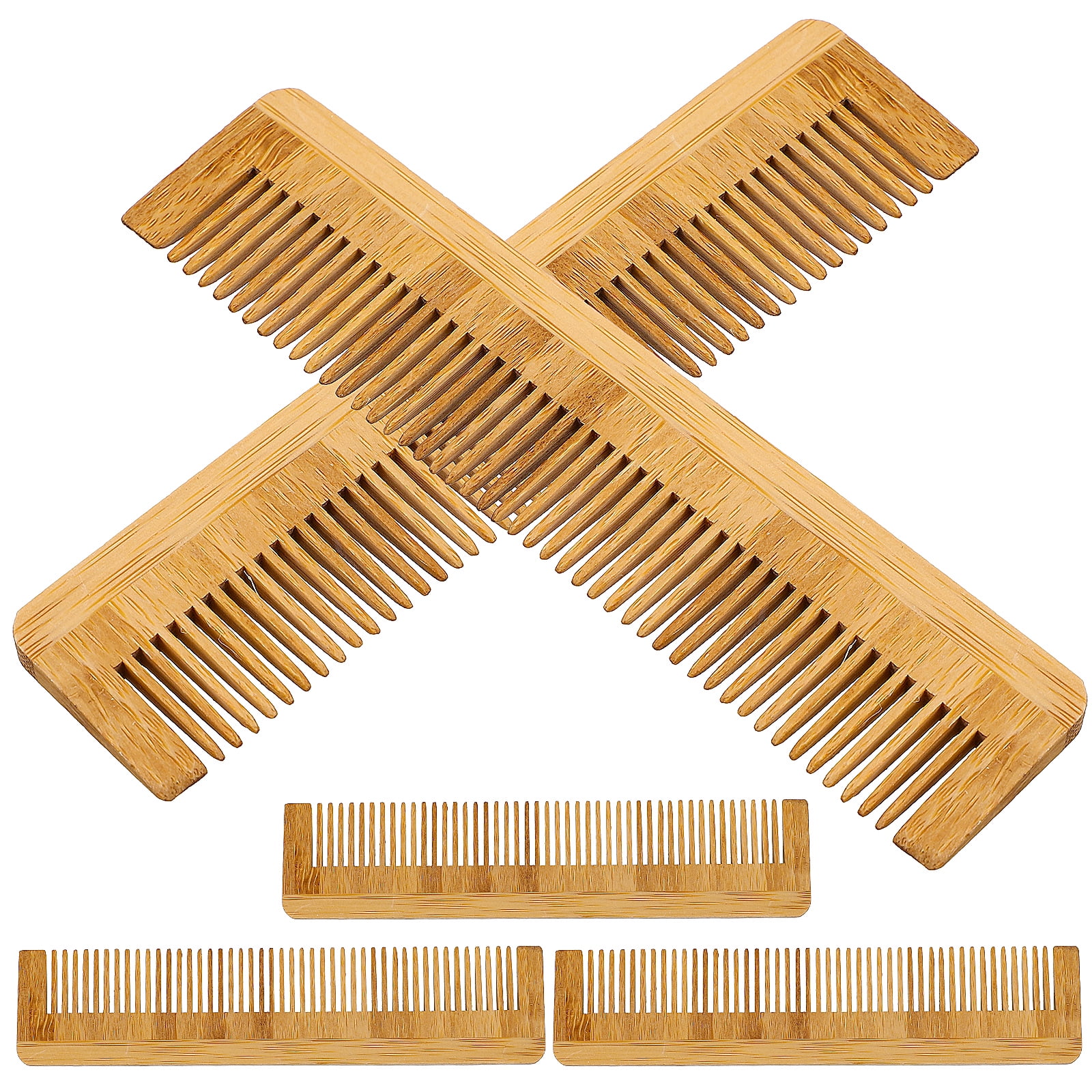 Yueyihe 5 Pcs Combs for Men Fine Tooth Wood Natural Eco-friendly Bamboo ...