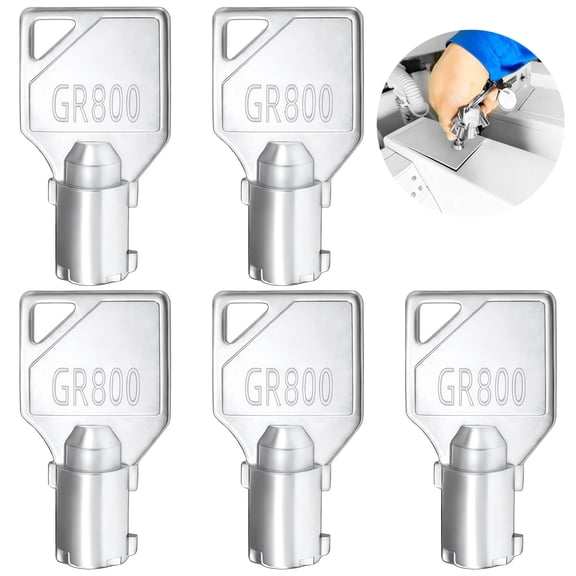 5 Pcs Commercial Washer Key, Laundry Key Compatible with GR800, Zinc Alloy Coin Laundry Machine Key Replacement Compatible with Speed Queen Commercial Washers and Dryers