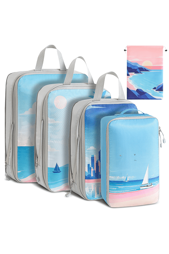 Packing Cubes for Travel, 5 Pieces Luggage Packing Organizers for Suitcase, Travel Essentials for Organizing Clothes