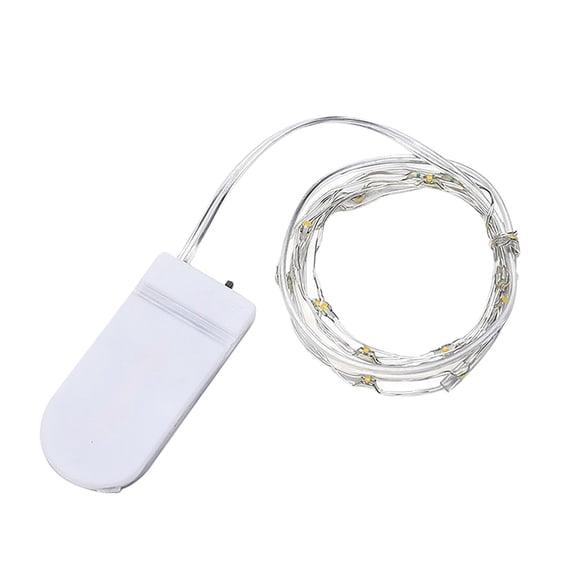 5 Pcs Copper Wire String Lights - 2m/20LEDs Bendable Fairy Lights for Christmas, Weddings & Home Decor (Warm White/White/Colorful)