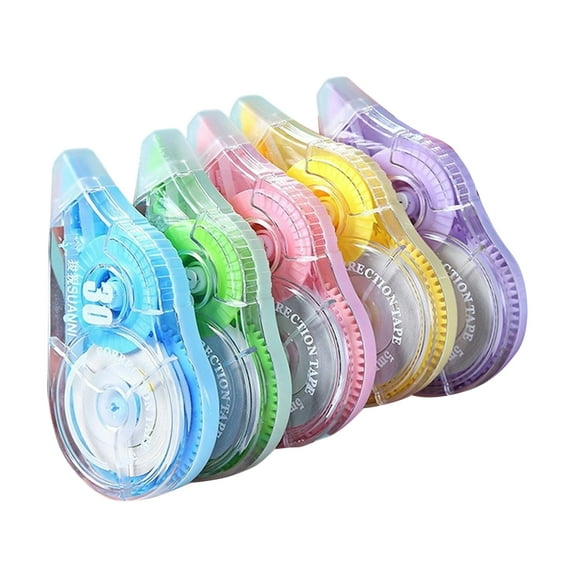 5 Pcs Correction Tape White Out Tape Adhesive Rollers Large Capacity Correction Rollers for Instants Corrections