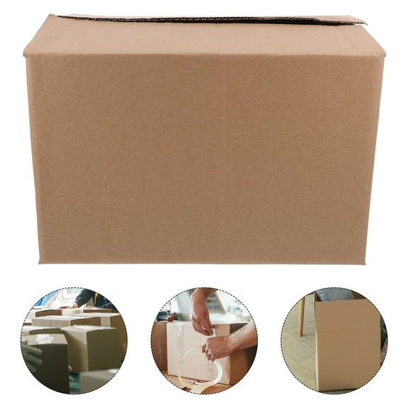 5 Pcs Corrugated Package Boxes Multi-purpose Shipping Boxes Storage Boxes