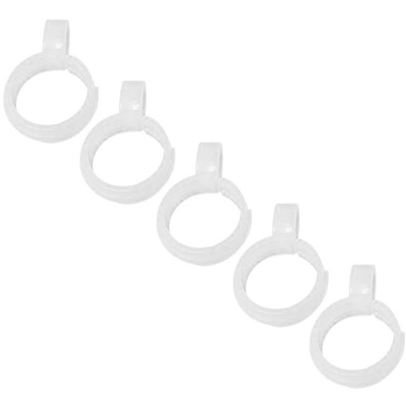 5 Pcs Cross Stitch Clips Braided Cross-stitch Fixing Tools Travel 4.7x3cm White