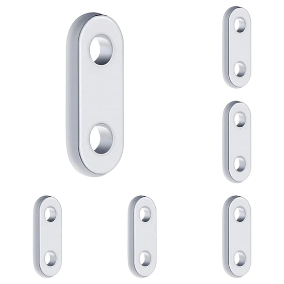 5 Pcs Curtain Hanging Weight Tabs, 2 Hole Drapery Bottom Weights, Window Drape Weighting Inserts, Fabric Curtain Hem Weights for Household Window Curtain Anti Swing Vertical Hanging