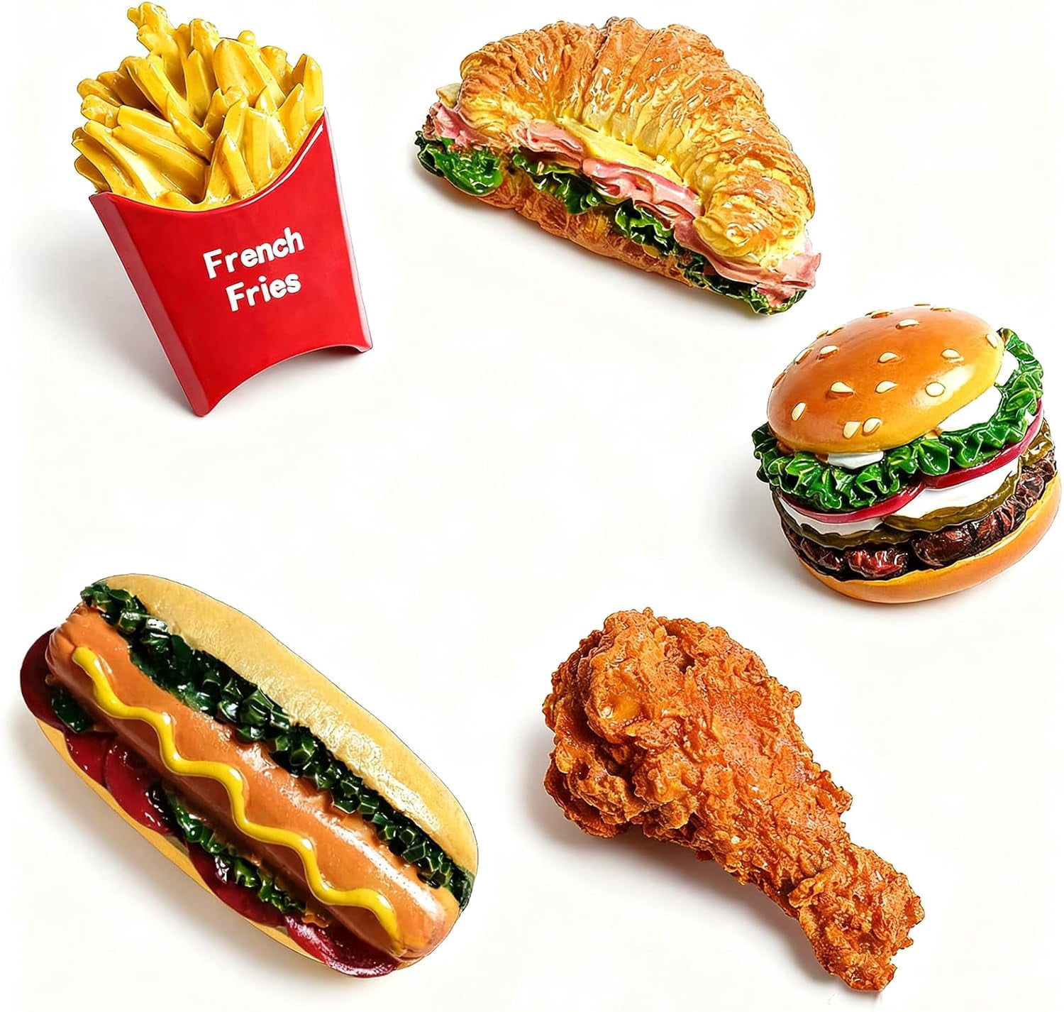 5 Pcs Cute Food Fridge Magnets - Strong Funny Refrigerator Magnets for ...