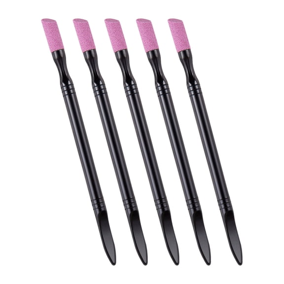 5 Pcs Cuticle File Stone Nails File Stone Cuticle Pusher Nails Art Polishing Pen Nails Grinding Pen