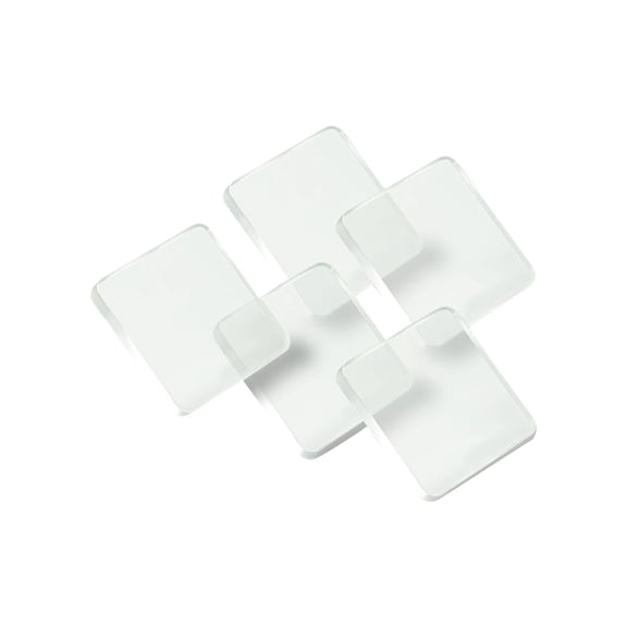 5 Pcs DIY Fridge Magnet Craft Set,Acrylic Square Decorative Refrigerator Magnet with Adhesive Backing,Transparent DIY Craft Magnets,DIY Fridge Magnets for Office, Cabinets, Kitchen,(Clear,2x2 in)