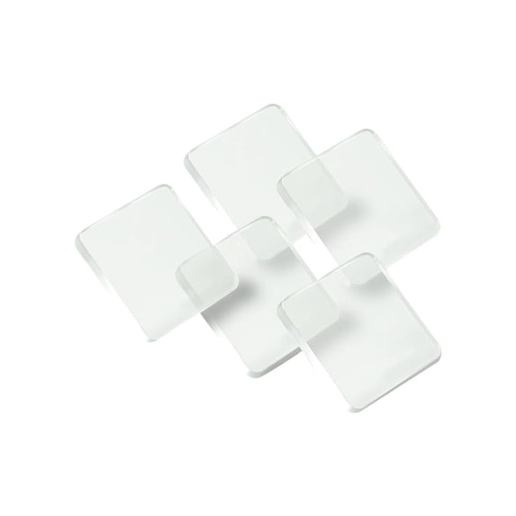 5 Pcs DIY Fridge Magnet Craft Set,Acrylic Square Decorative Refrigerator Magnet with Adhesive Backing,Transparent DIY Craft Magnets,DIY Fridge Magnets for Office, Cabinets, Kitchen,(Clear,2x2 in)