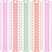 COHEALI 5-Pack Embroidery Floss Organizer with 37 Slots, Plastic Thread Holder for Cross , Sewing, Storage
