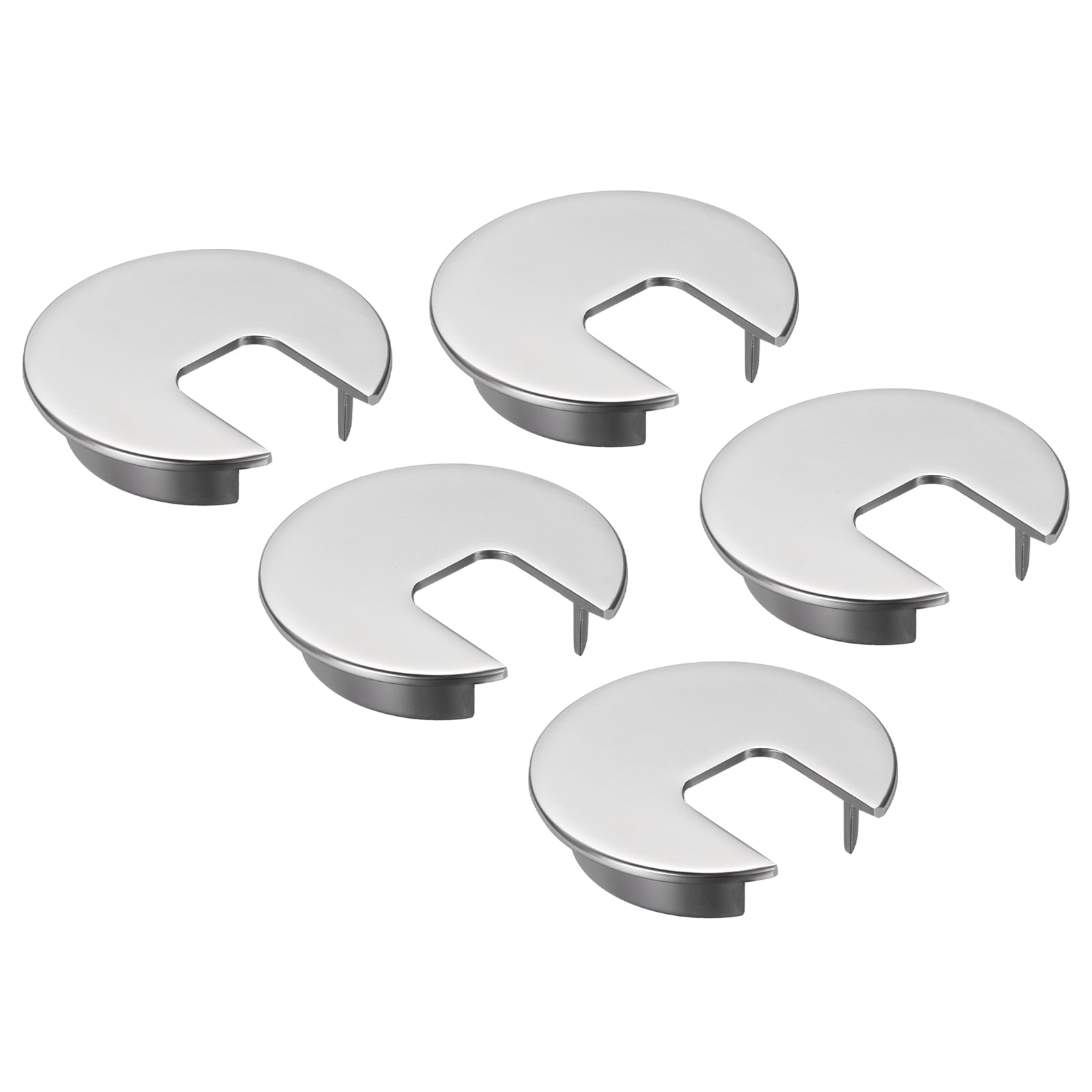 5 Pcs Desk Grommet 1.97Inch,Zinc Alloy Round Desk Hole Cover,50mm,Pearl Nickel