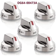 5 Pcs Gas Stove Burner Control Knob DG64-00473A Compatible with Samsung Range Oven