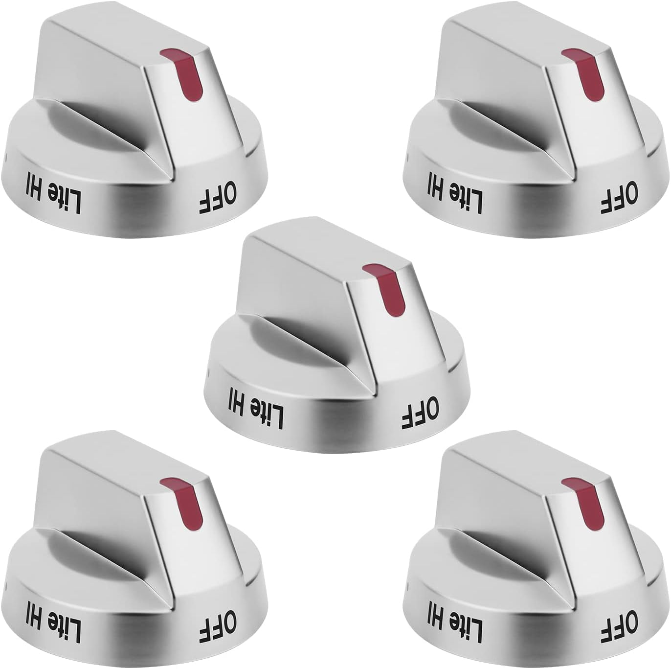 5 Pcs Dial Gas Stove Burner Control Knob for Samsung Range Oven Stove Replace DG94-03500A/Z