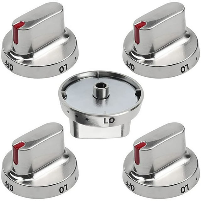 5 Pcs Dial Gas Stove Control Knob for Samsung Range Oven Stove Replace