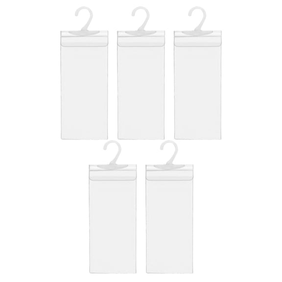 5 Pcs Disability Slogan Hook Bag Parking Permit Pass Holder Hanging Card Storage Pvc