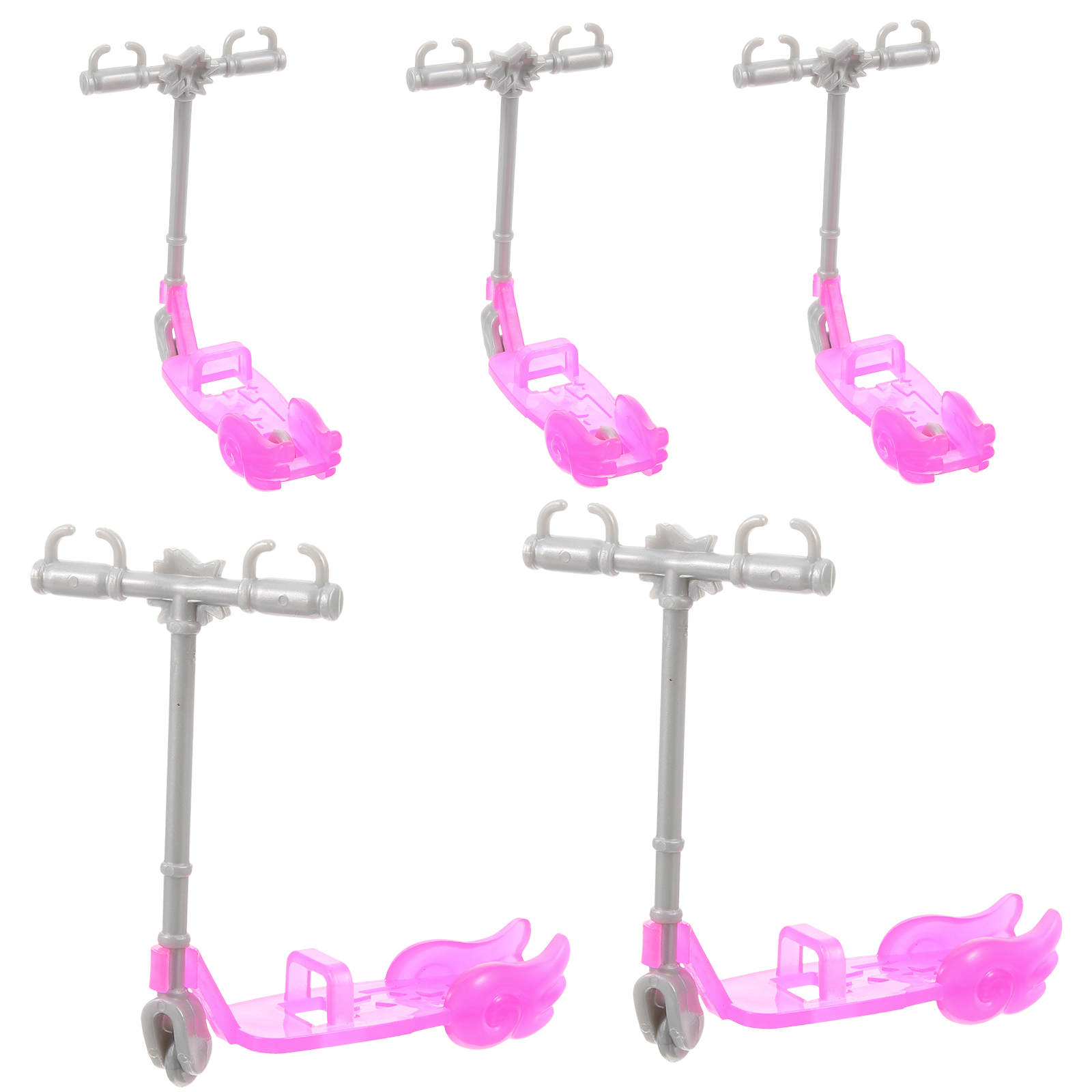 5 Pcs Doll House Pulley Play Game Accessories Simulation Scooter Funny
