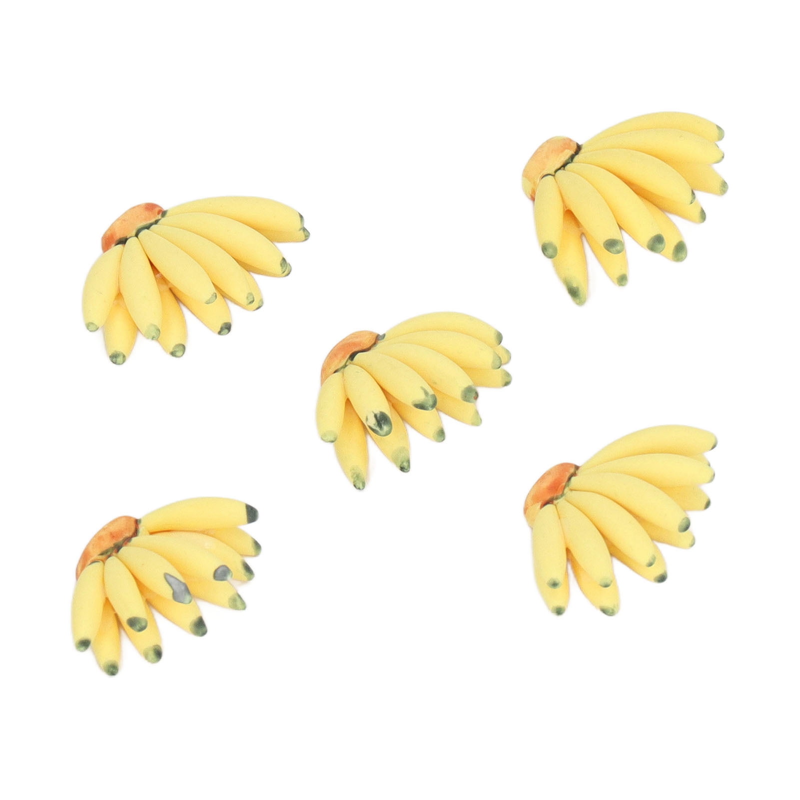 5 Pcs Dollhouse Bananas 112 Scale Artificial Realistic Fake Fruit