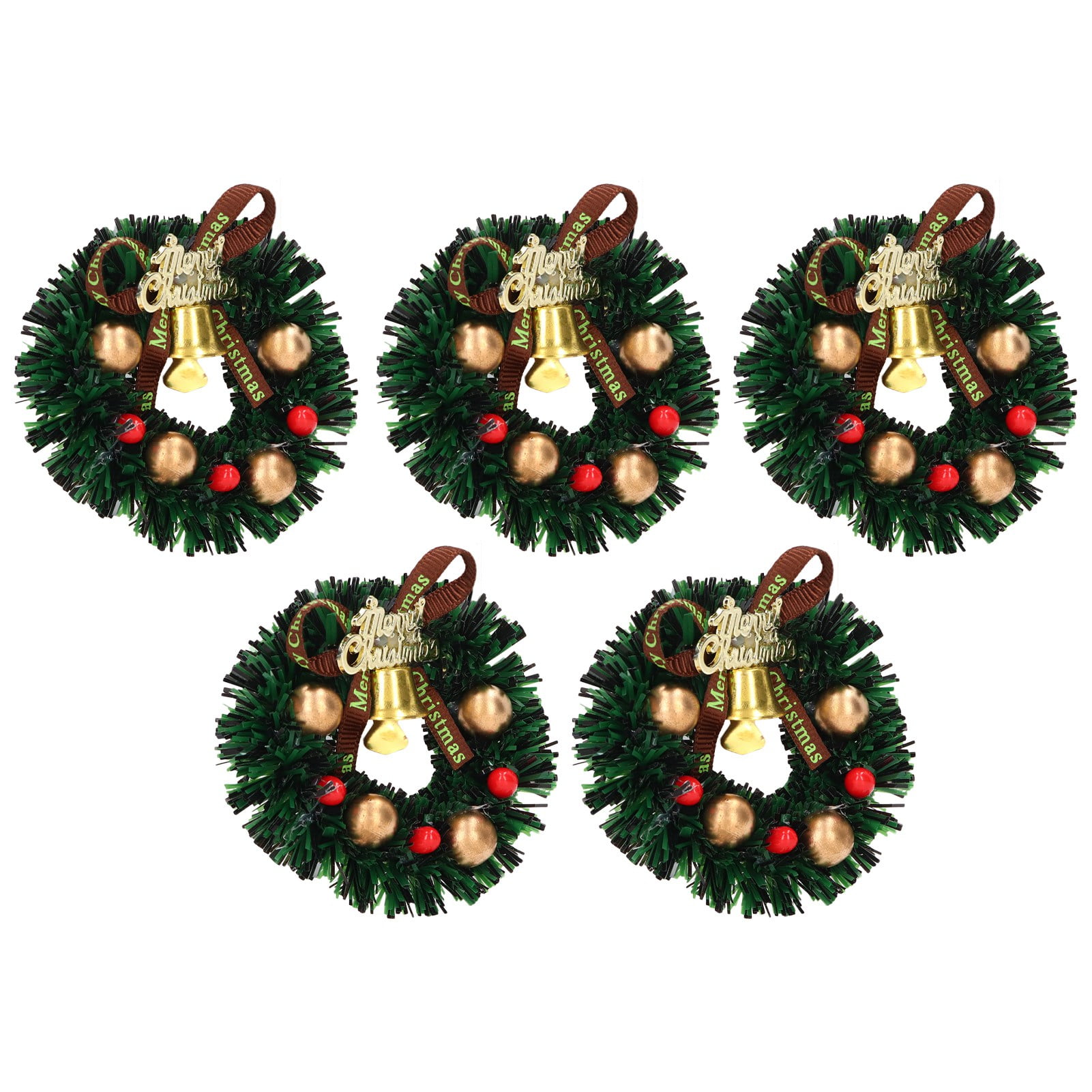 5 Pcs Dollhouse Christmas Garland Mini Cute Exquisite Christmas Garland