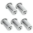 thumbnail image 1 of 5 Pcs Door Deadbolt Lock Dust Anti- Latch Security Stainless Thicken Invisible Steel, 1 of 6