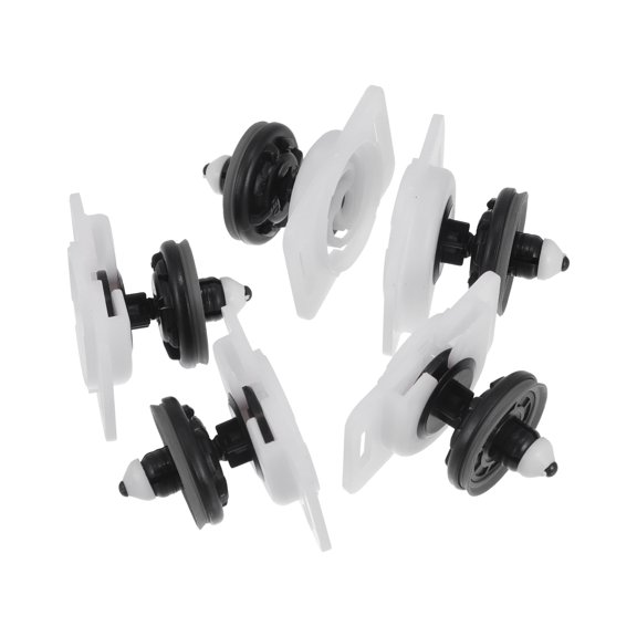 5 Pcs Door Panel Trim Clips Base Bracket Retainer Compatible for Audi A4 2003-2009 Plastic Black
